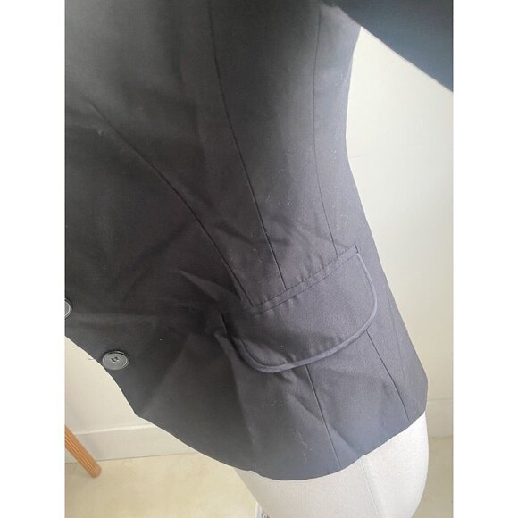 G2000 Women's Blazer Black Solid Wool Blend Long Sleeve Size 34 (US Size 4) - Picture 5 of 8